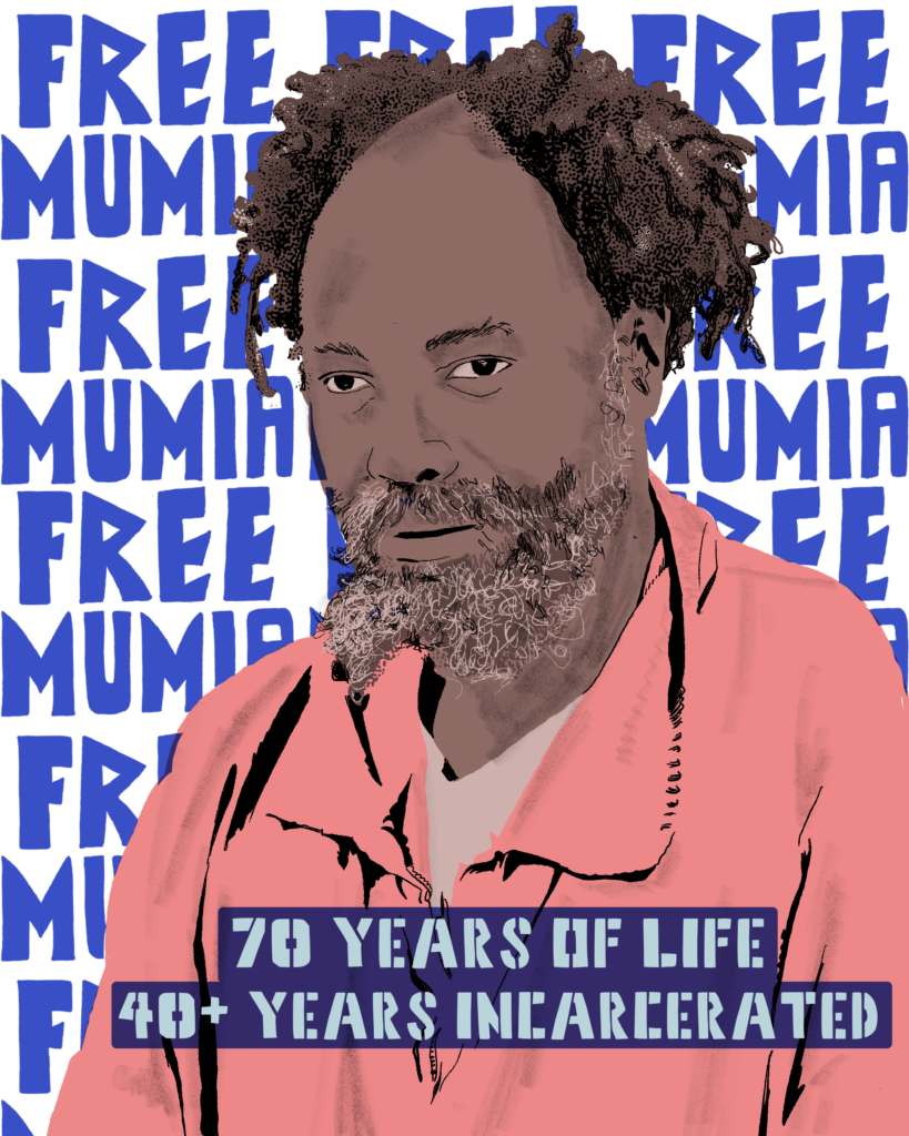 We call for the immediate release of political prisoner and prison abolition activist, Mumia Abu-Jamal! Mumia has tested positive for COVID-19 and was hospitalized on Saturday for chest pains, later diagnosed as congestive heart failure.