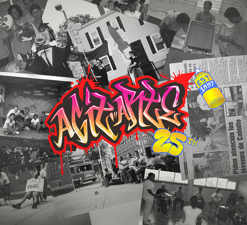 2022 marks 25 years since AgitArte started in Lynn, Massachusetts as a youth popular education, hip-hop and theater project with the broader vision of building a popular education center.
