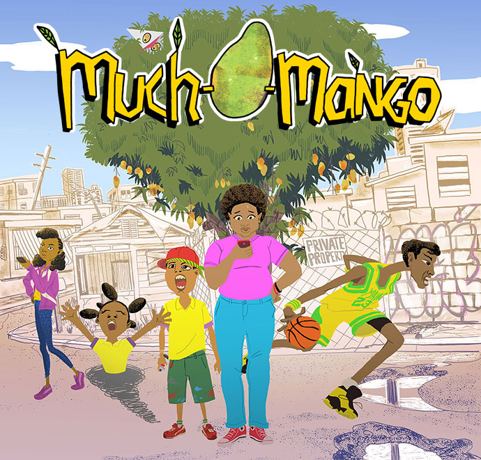 In our most recent newsletter, we're highlighting our first graphic novel project, Mucho Mango, an adaptation of Papel Machete's 2010 tabletop puppet play El Barrio del Mangó Bajito.